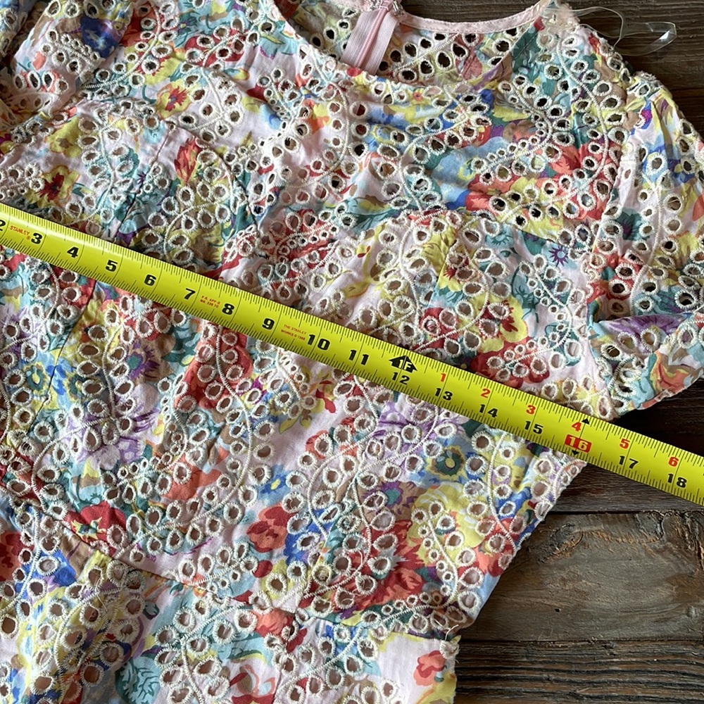 Entro floral eyelet lace romper EUC size Small - Picture 13 of 13